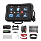 8-Gang RGB LED Auxiliary Switch Panel – Multi-Function Touch Control