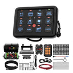 8-Gang RGB LED Auxiliary Switch Panel – Multi-Function Touch Control