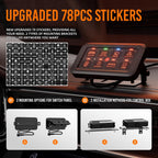 8-Gang RGB LED Auxiliary Switch Panel – Multi-Function Touch Control