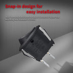 20mm Mini Round Rocker Switch – ON/OFF SPST, 5-Pack