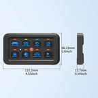 8-Gang RGB LED Auxiliary Switch Panel – Multi-Function Touch Control