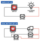 12V-48V 275A Battery Disconnect Switch – Waterproof ON/OFF Master Switch
