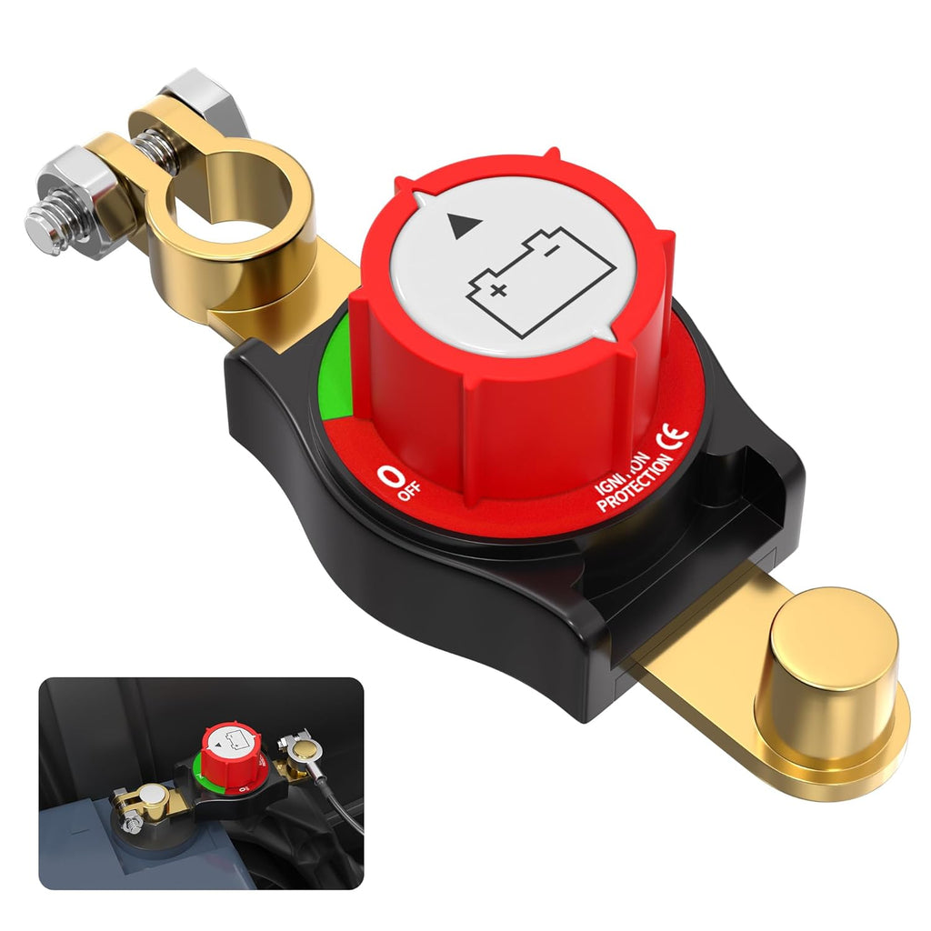 250A Battery Disconnect Switch – 12V–48V Top Post Kill Switch