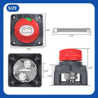 12V-48V 275A Battery Disconnect Switch – Waterproof ON/OFF Master Switch