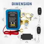 240A Remote Battery Disconnect Switch with Voltmeter – 12V/24V